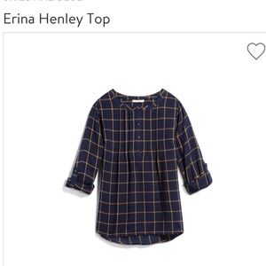 Windowpane patterned shirt